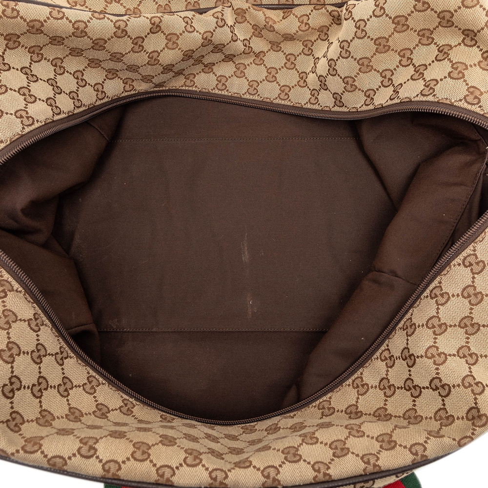 Pre-Loved Gucci GG Canvas Web Travel Bag - Picture 4 of 8